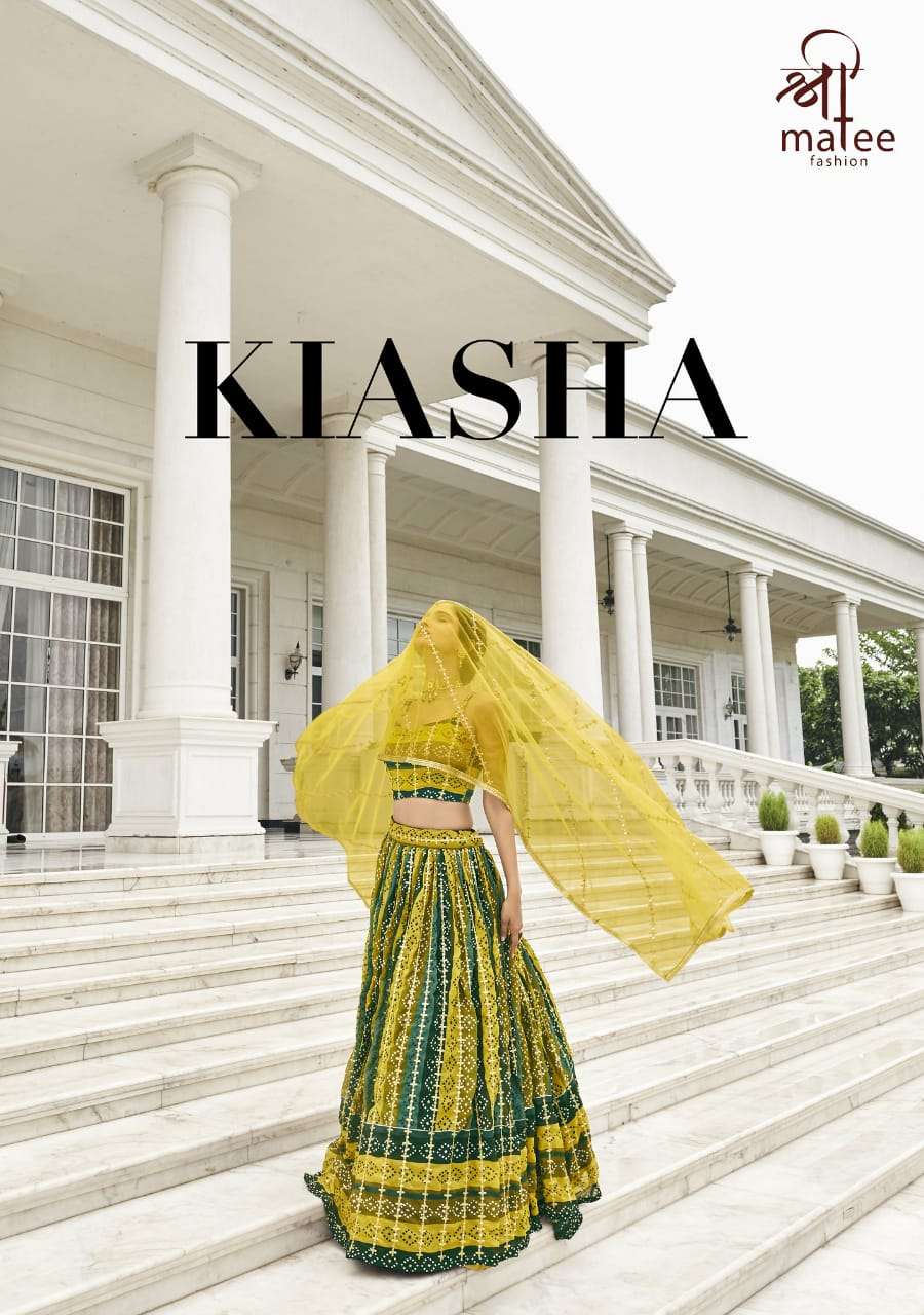 kiasha 145-148 series by shreematee fashion function special designer lehenga online collection surat