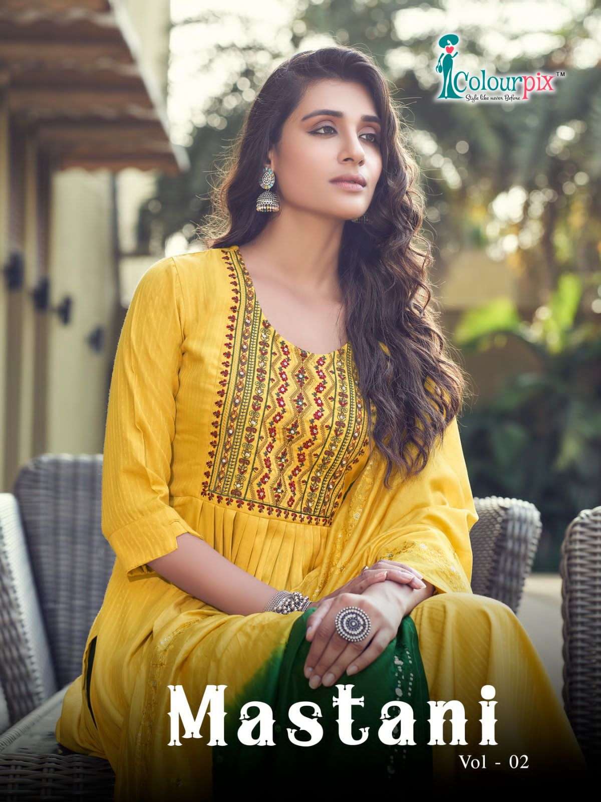 mastani vol-2 2001-2006 series by colourpix fancy designer kurtis catalogue online dealer surat