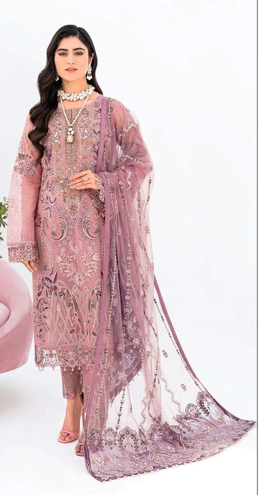 mushq 245 series faux georgette designer pakistani salwar suits wholesaler surat