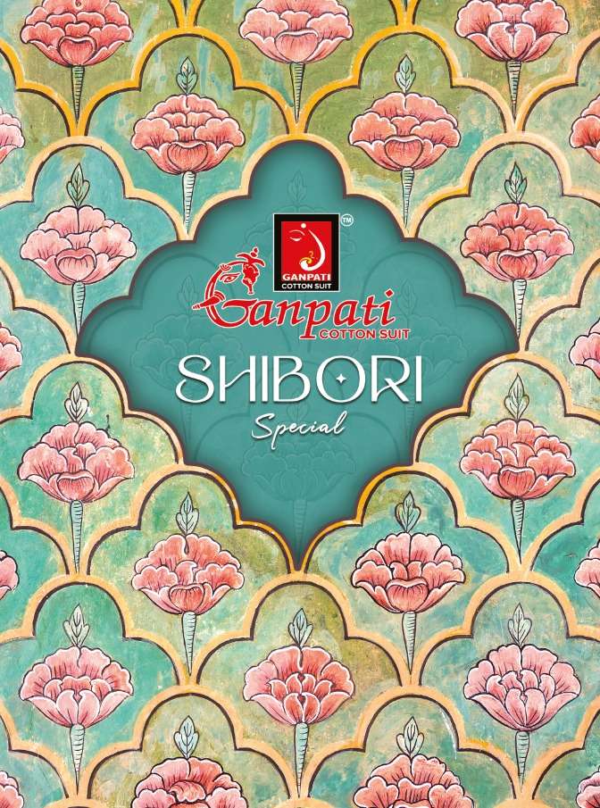shibori special by ganpati cotton suit exclusive designer dress materials catalogue wholesale price surat