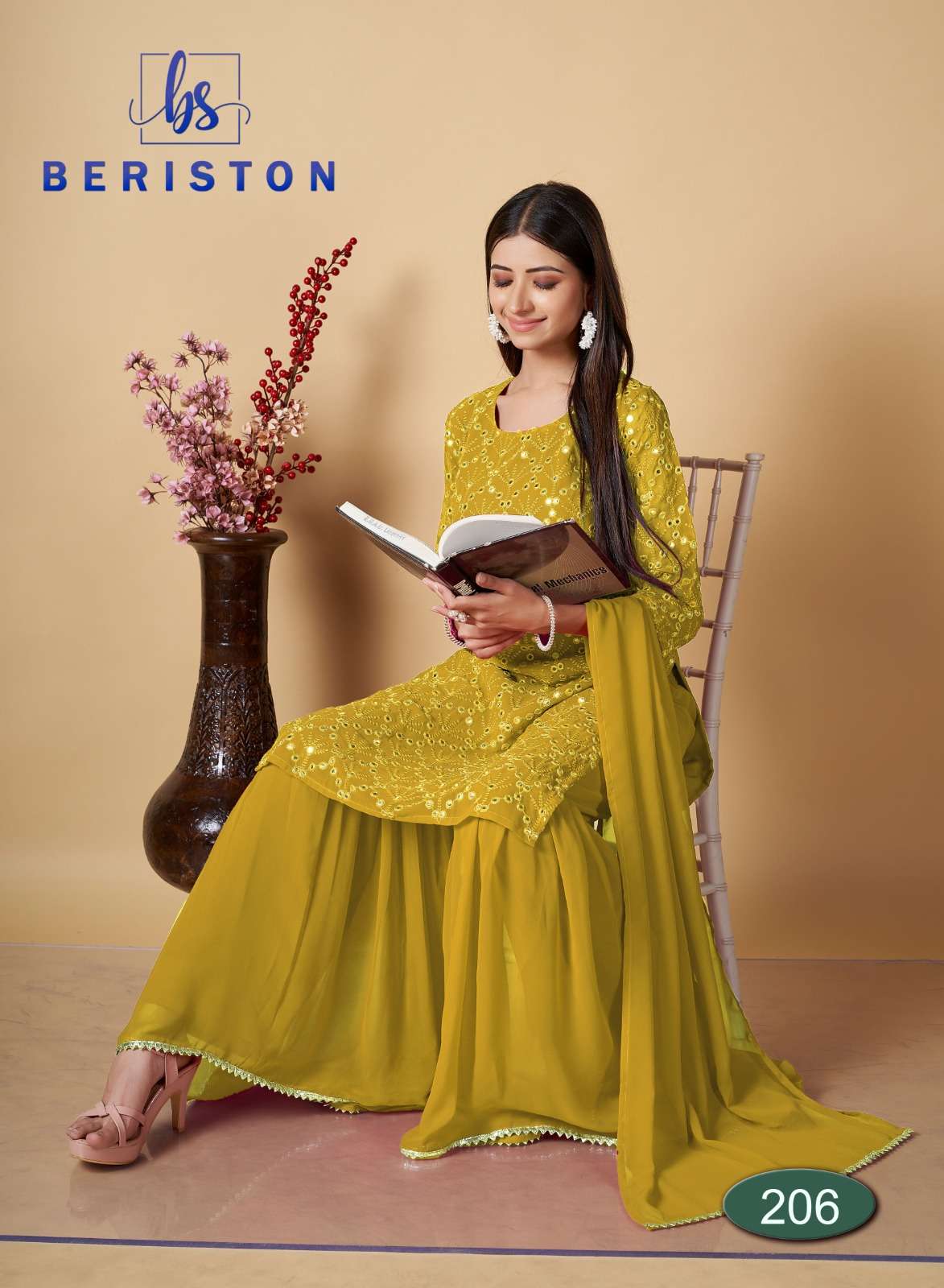 bs vol-2 beriston 201-206 series designer latest pakistani wedding ready to wear salwar kameez wholesaler surat