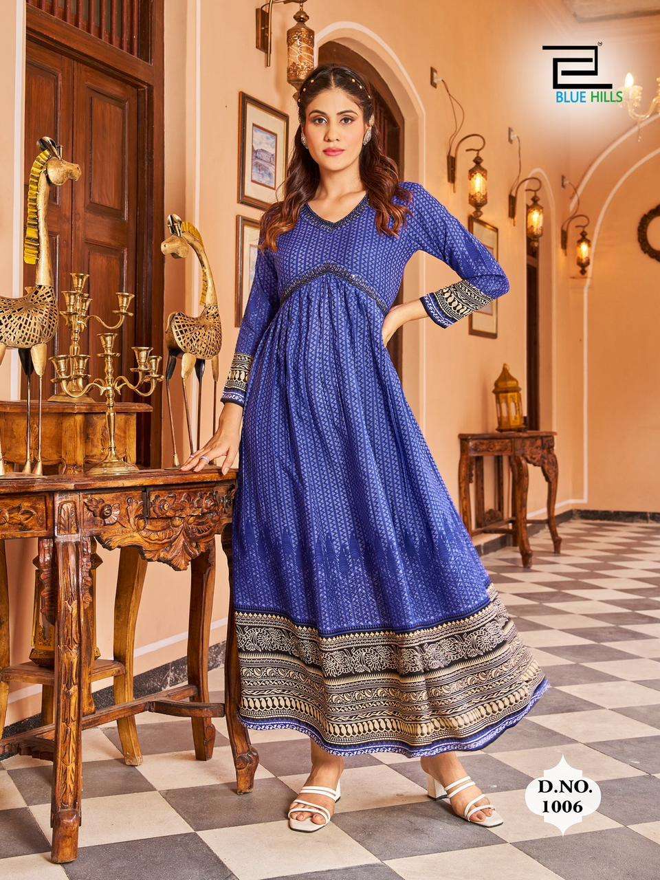 Thread Fancy Fabric Designer Gown buy online - Saree