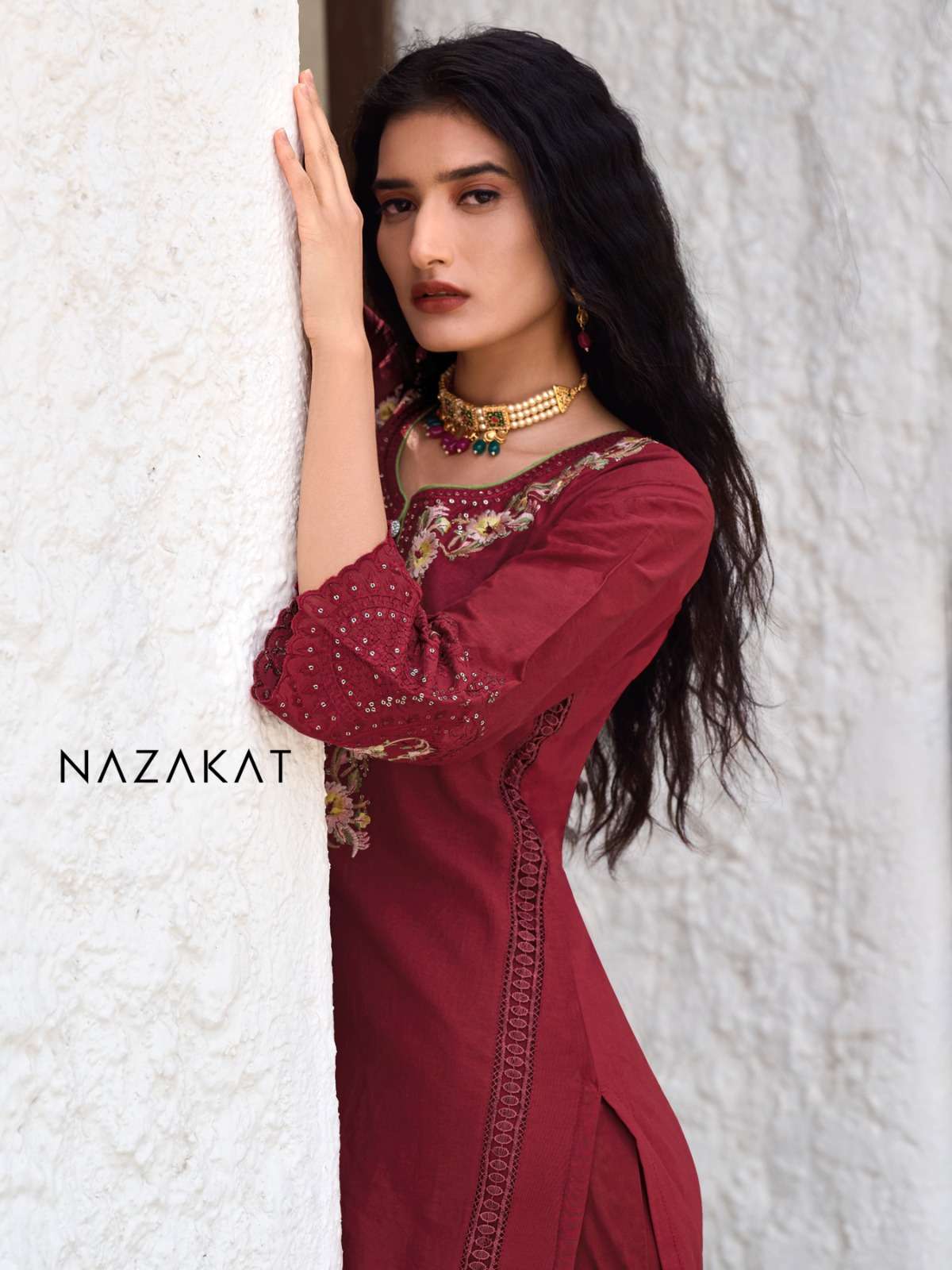 naazoya 001-004 series by nazakat designer pakistani style readymade salwar kameez at wholesale price surat gujarat