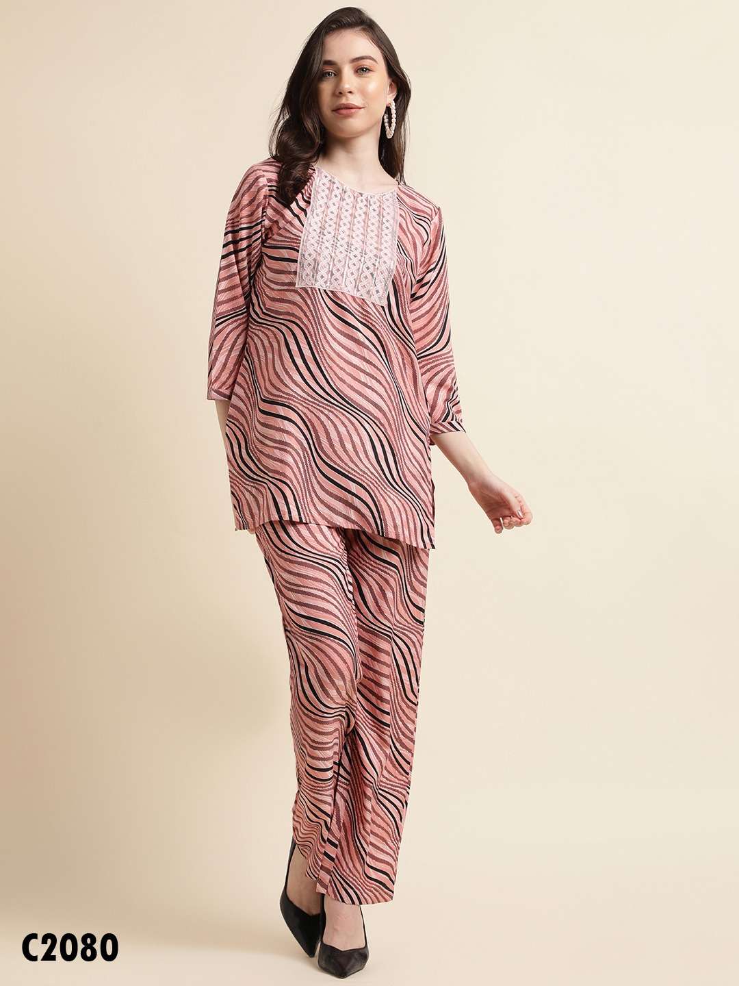 preeti vol-2 mahotsav 2073-2080 series designer wedding partywear cord set wholesaler surat gujarat