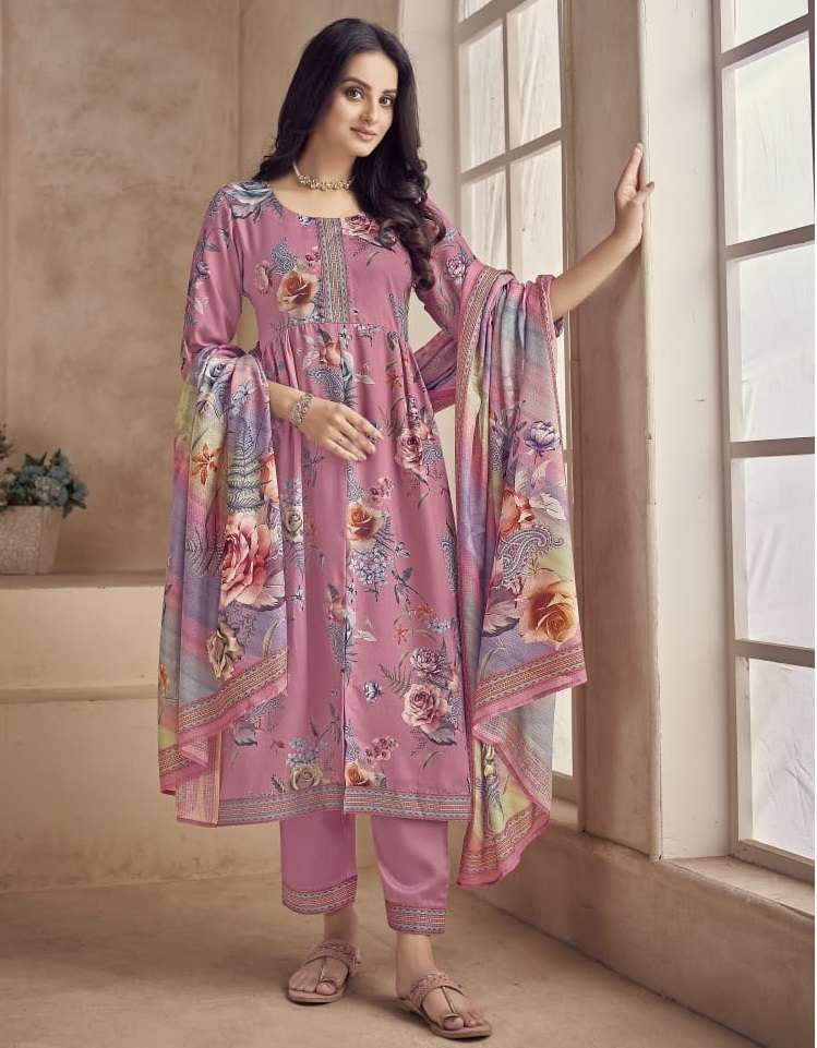 Cotton Embroidered Ready Made Salwar Suit, mix at Rs 975/piece in Surat