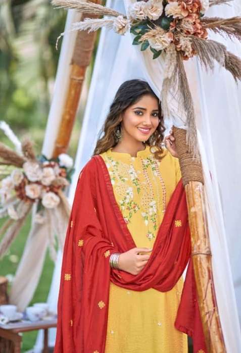 rangat kalaroop c-111-116 series designer wedding wear kurti set wholesaler surat gujarat