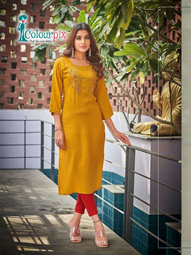 cotton candy colourpix 1001-1006 series latest fancy casual wear designer kurti wholesaler surat gujarat