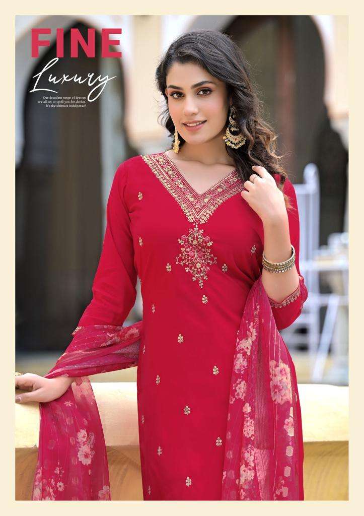 dilkash vol-1 pirohi 1001-1004 series latest designer fancy kurti set wholesaler surat gujarat