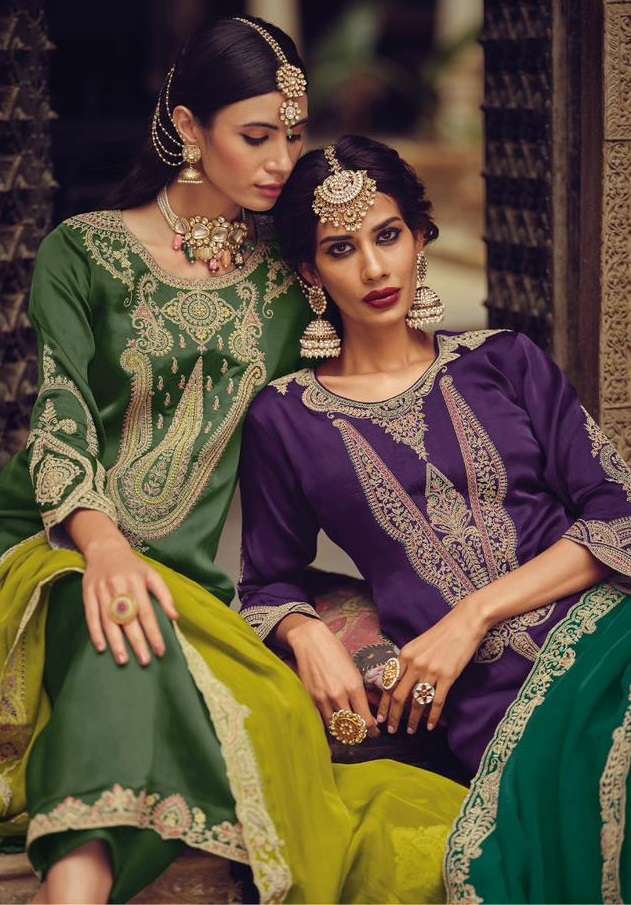 kuch khaas vol-5 by kuch khaas 1051-1058 series designer traditional pakistani salwar kameez wholesaler surat gujarat