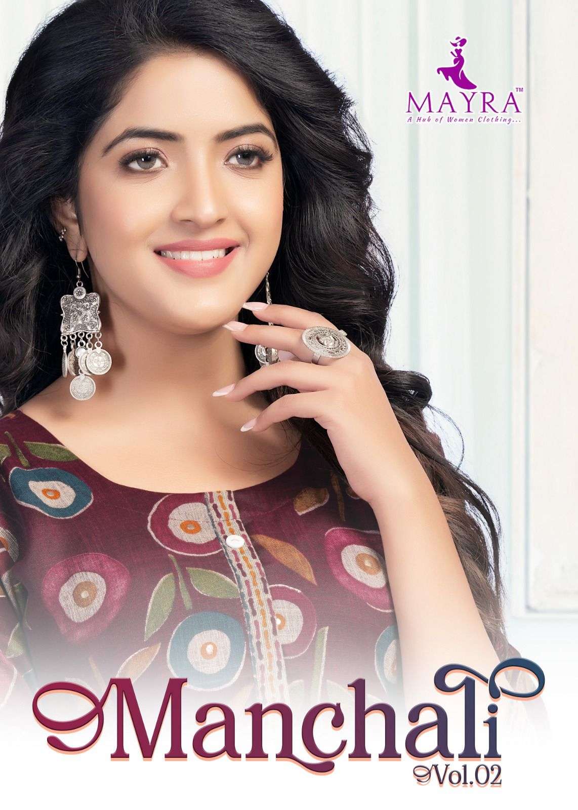 mayra manchali vol 2 80304-80311 series designer umbrella style casual wear kurti catalogue 