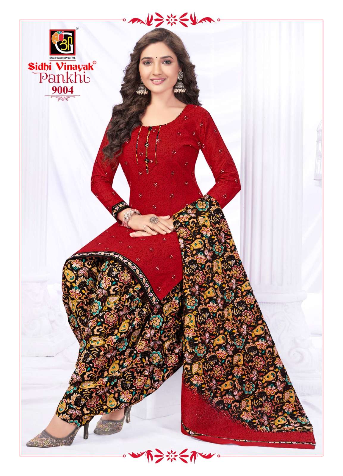 pankhi vol-9 sidhi vinayak 9001-9012 series latest fancy designer patiyala salwar kameez wholesaler surat gujarat