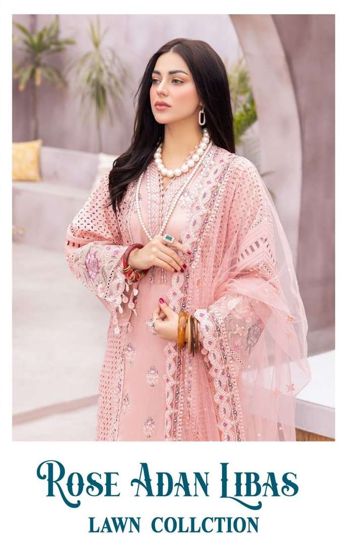 rose adan libas shanaya fashion a-21-24 series designer fancy pakistani salwar kameez wholesaler surat gujarat