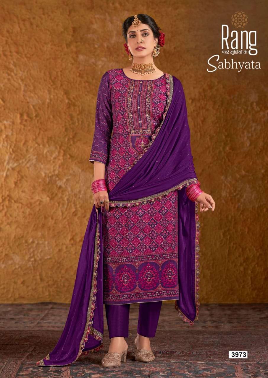 sabhyata rang 3971-3974 series latest designer pakistani salwar kameez wholesaler surat gujarat