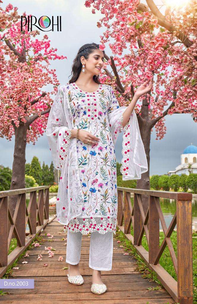 Buy Blue And Hot Pink Party Wear Kurti | Party Wear Kurtis