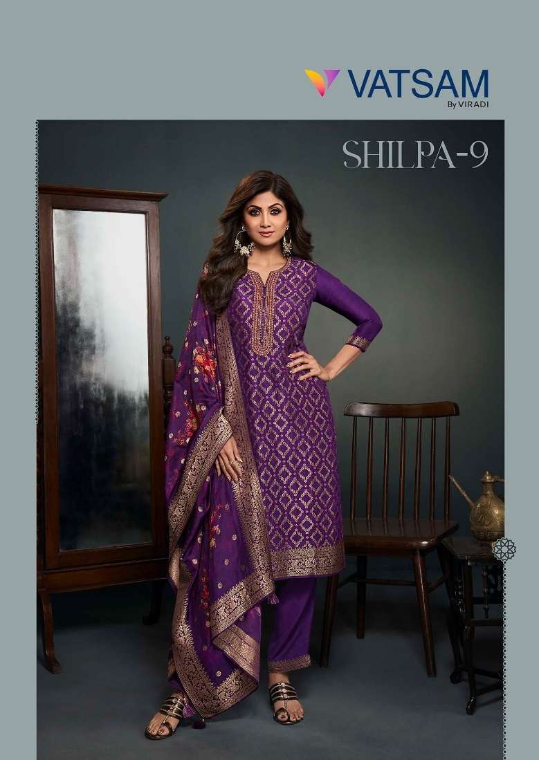 shilpa vol-9 vatsam 961-965 series latest designer kurti set wholesaler surat gujarat 