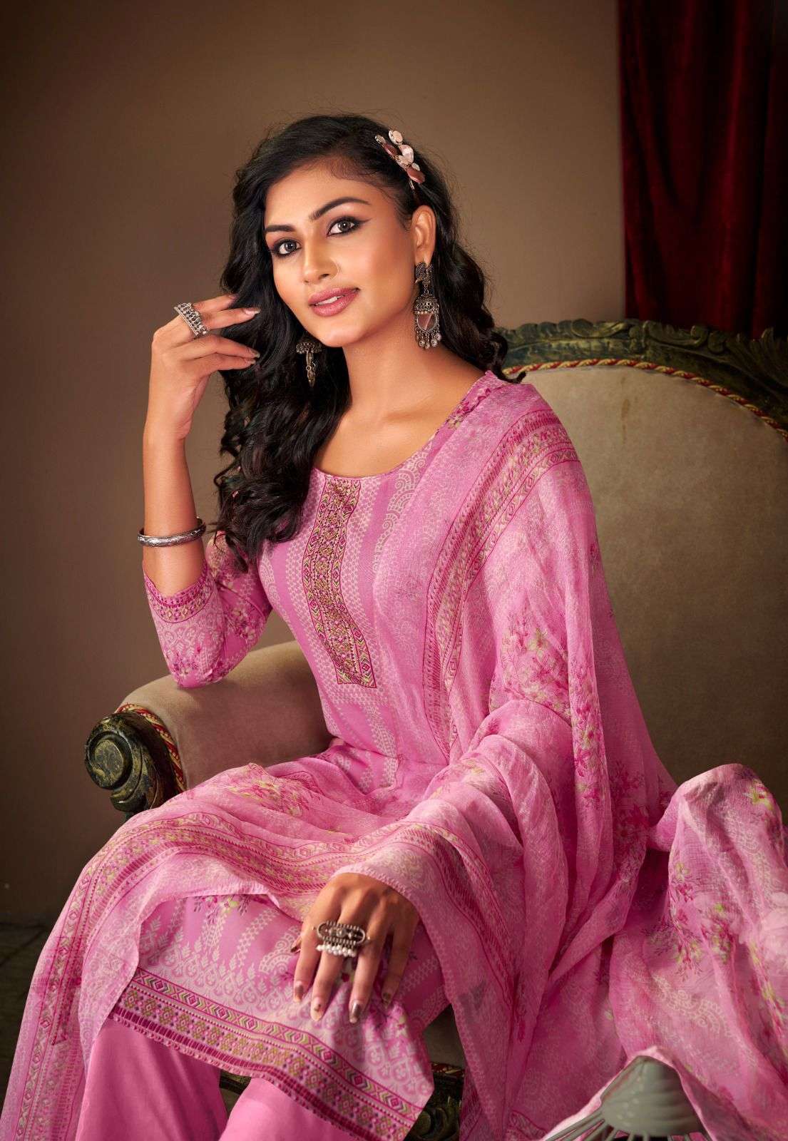 shiv gori silk mills panjabi kudi vol-49 49001-49012 series fancy salwar kameez wholesaler surat gujarat