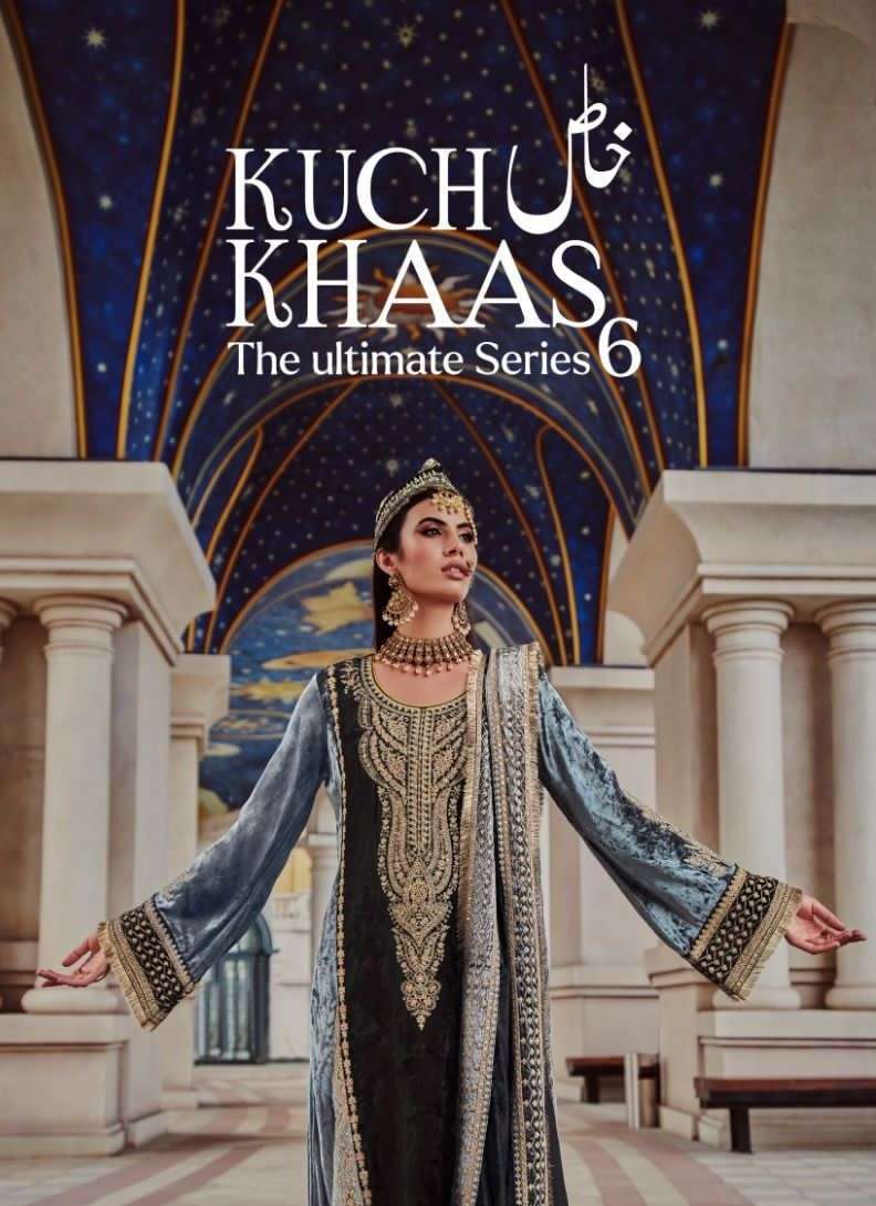 the ultimate series vol6 by kuch khaas pure velvet fancy embroidered collection wholesale price 
