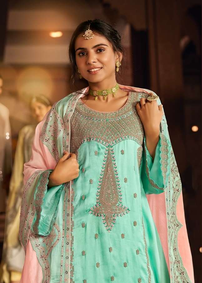 yadgar rangati prints 2207-2213 series designer pakistani wedding salwar kameez wholesaler surat gujarat