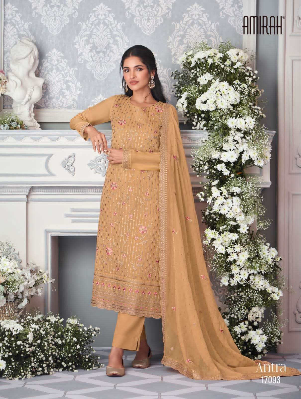 antra amirah 17091-17096 series latest designer fancy salwar kameez wholesaler surat gujarat