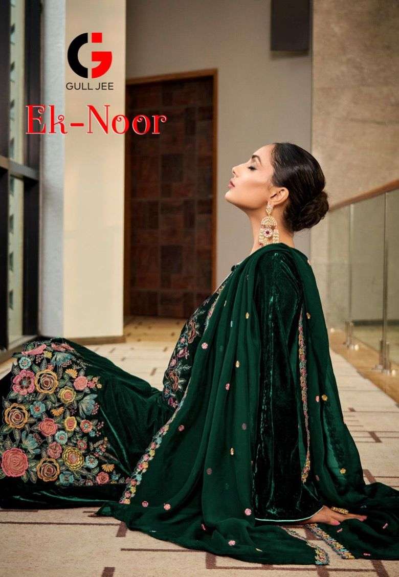 ek-noor by gull jee velvet embroidered designer salwar kameez wholesale price surat