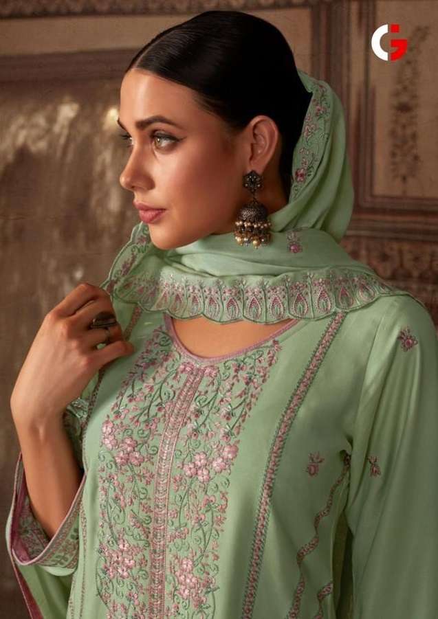 gull jee adan libas 18001-18006 series latest designer pakistani salwar kameez wholesaler surat gujarat