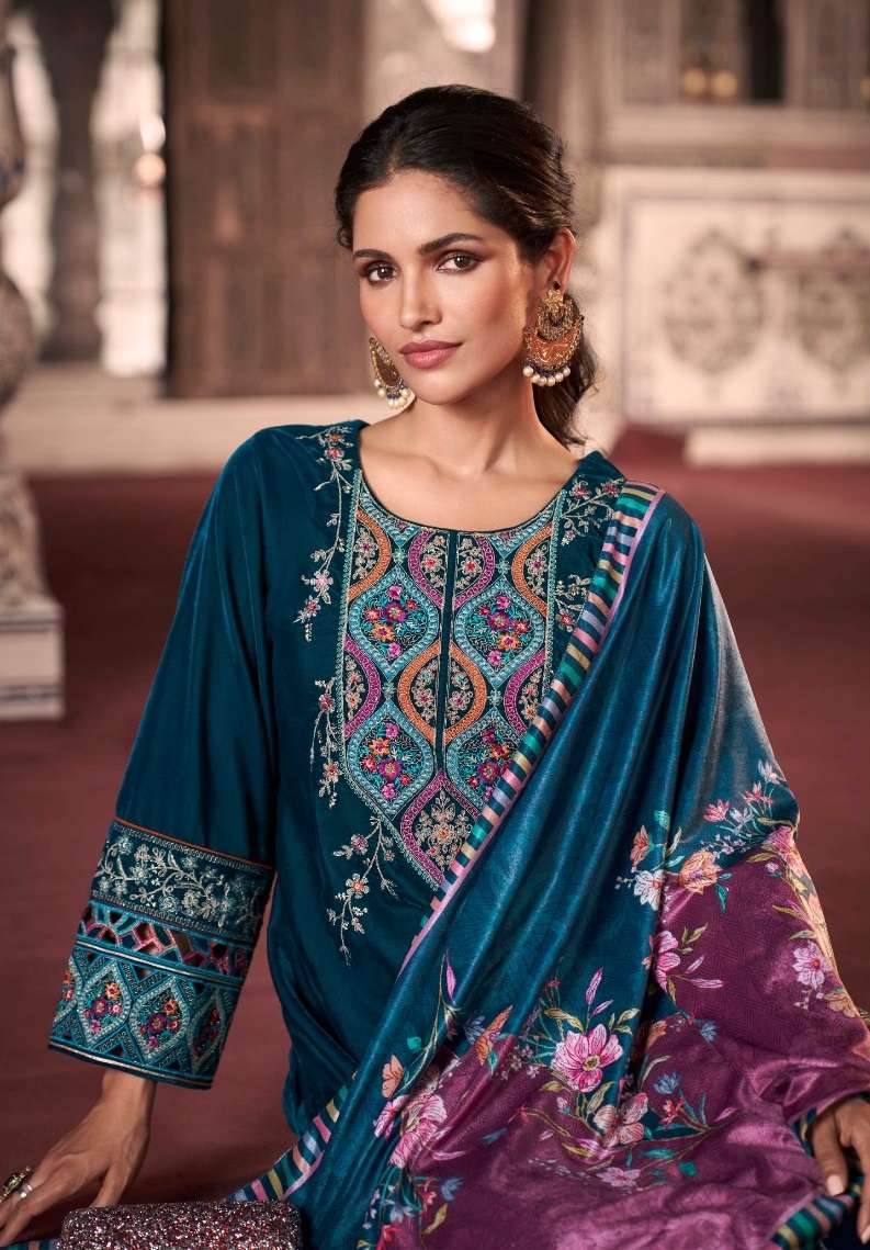 ikhlaas riana 6100-6105 series latest designer pakistani salwar kameez wholesaler surat gujarat