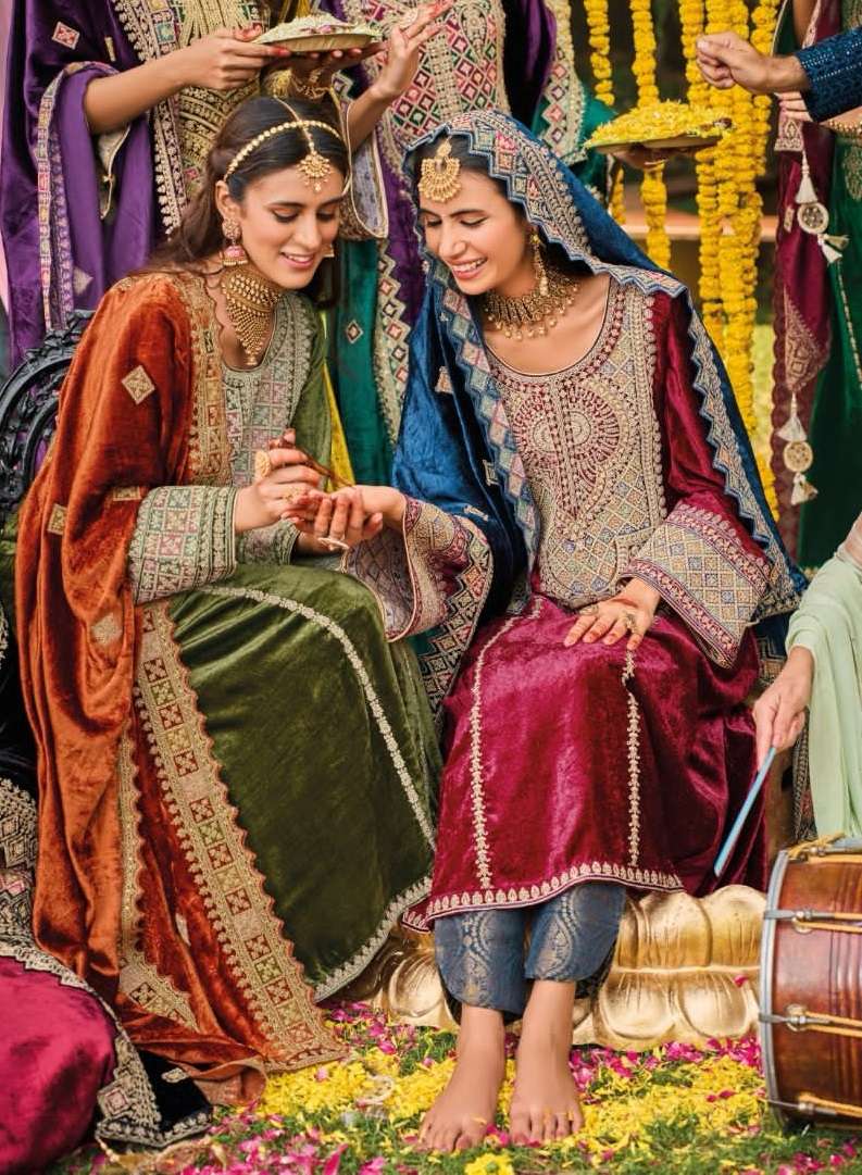 kuch khaas vol-9 by kuch khaas 1091-1098 series designer wedding wear traditional pakistani salwar kameez wholesaler surat gujarat