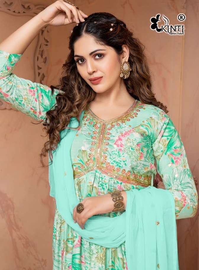 libaas kinti fashion 501-508 series latest designer alia cut kurti set wholesaler surat gujarat