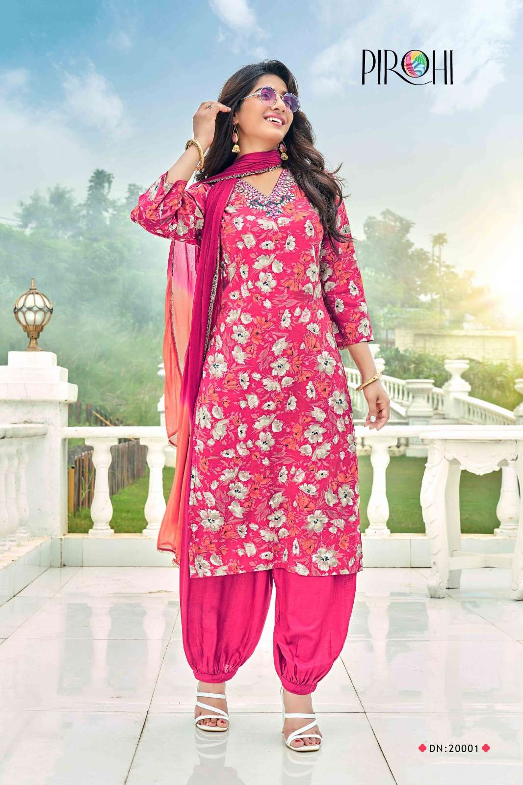 Festive Wear Patiyala Style Suit For Girls