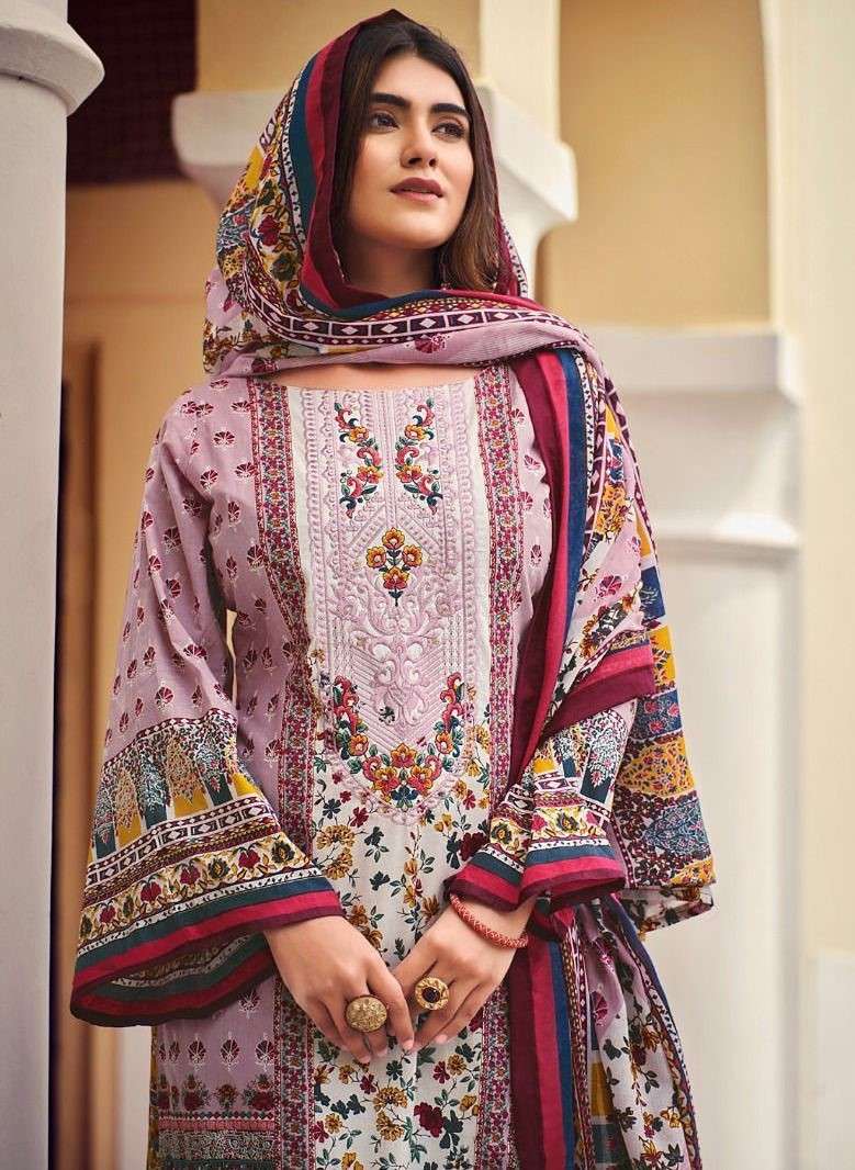 maryams naira hit list 201-206 series cotton designer pakistani salwar suits collection wholesale surat