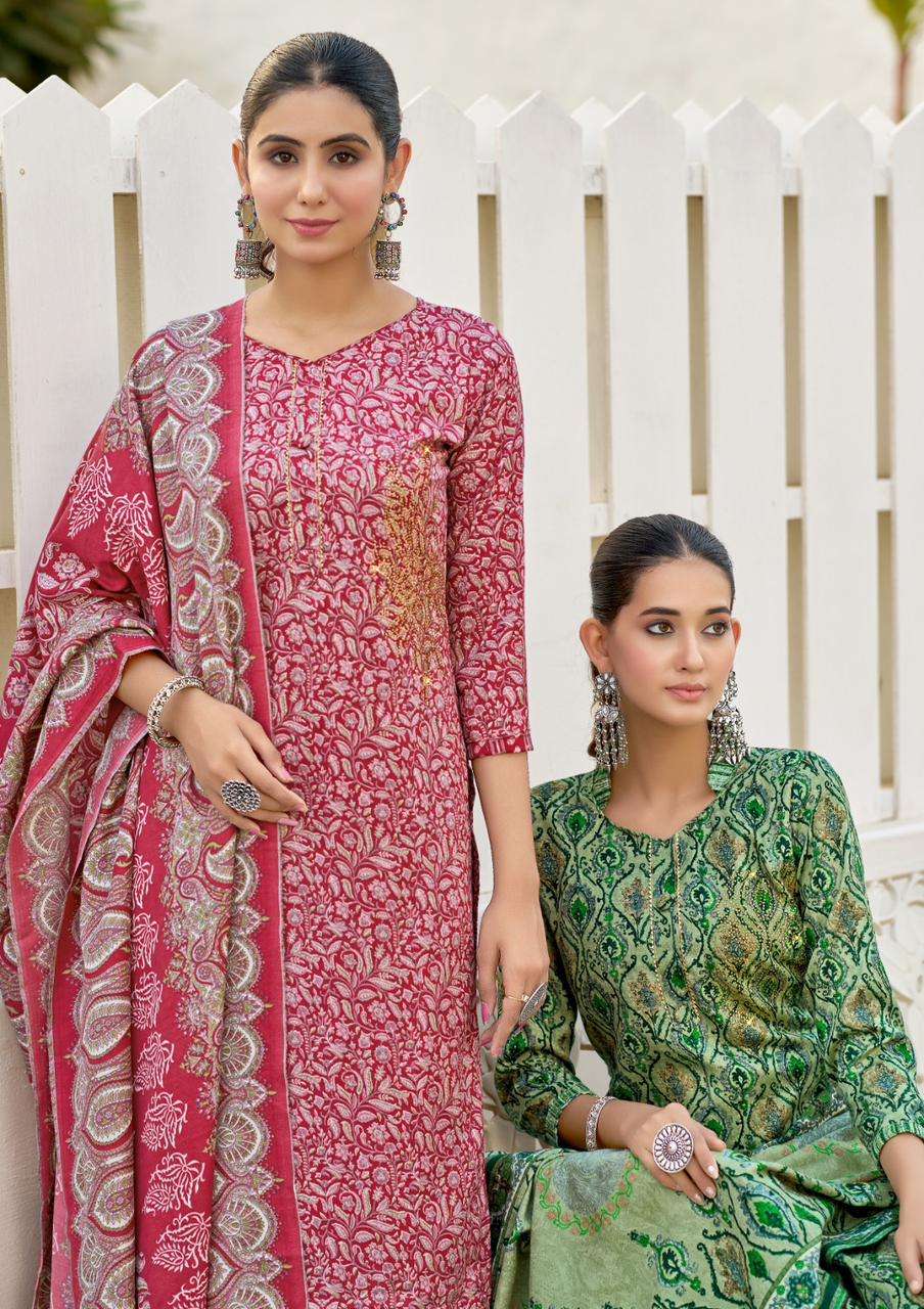 mirah rolimoli creation 1001-1008 series latest designer pakistani salwar kameez wholesaler surat gujarat