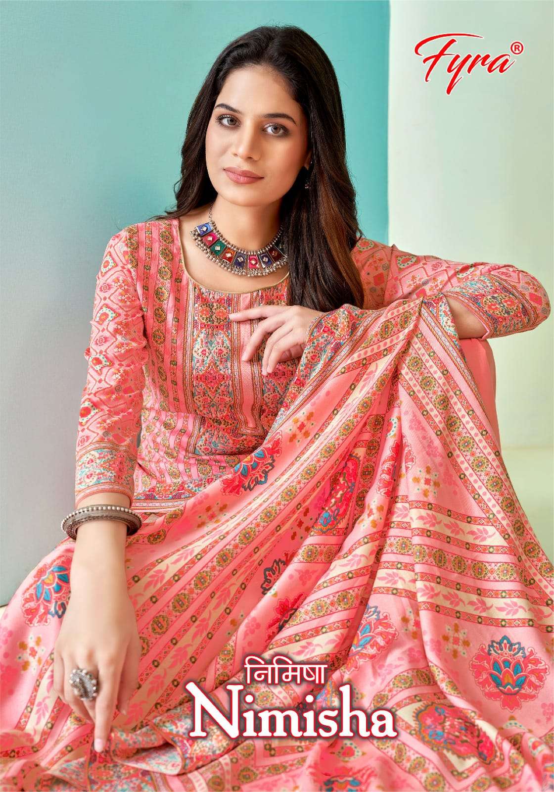 nimisha fyra designing designer pakistani salwar kameez wholesaler surat gujarat