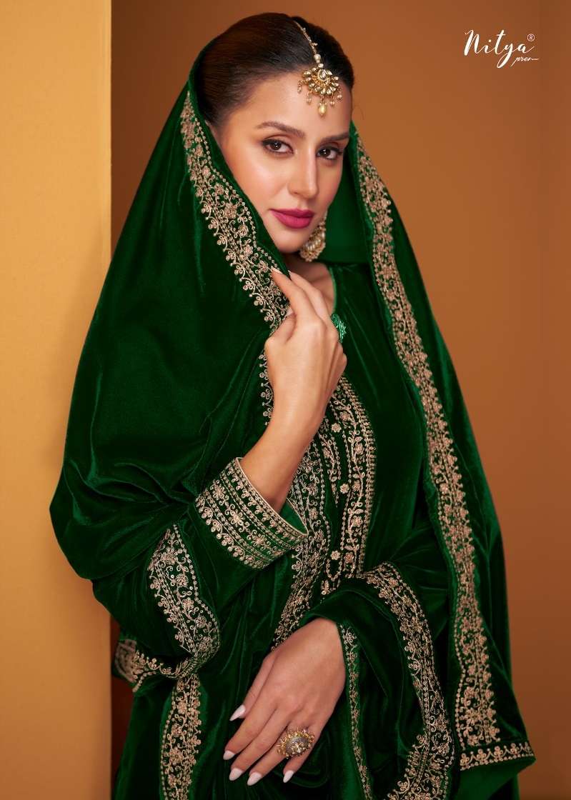 alfaaz lt nitya 1401-1404 series designer pakistani velvet  salwar kameez wholesaler surat gujarat