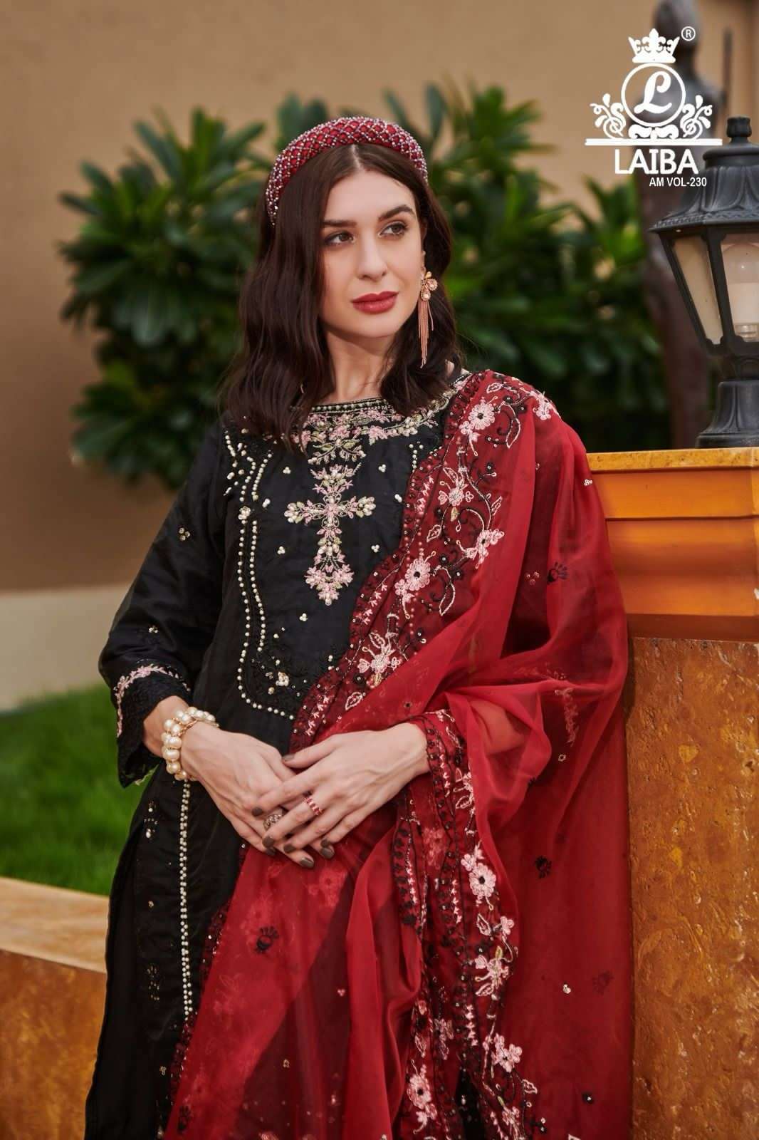 am vol-230 laiba colour series readymade pakistani salwar kameez wholesaler surat gujarat