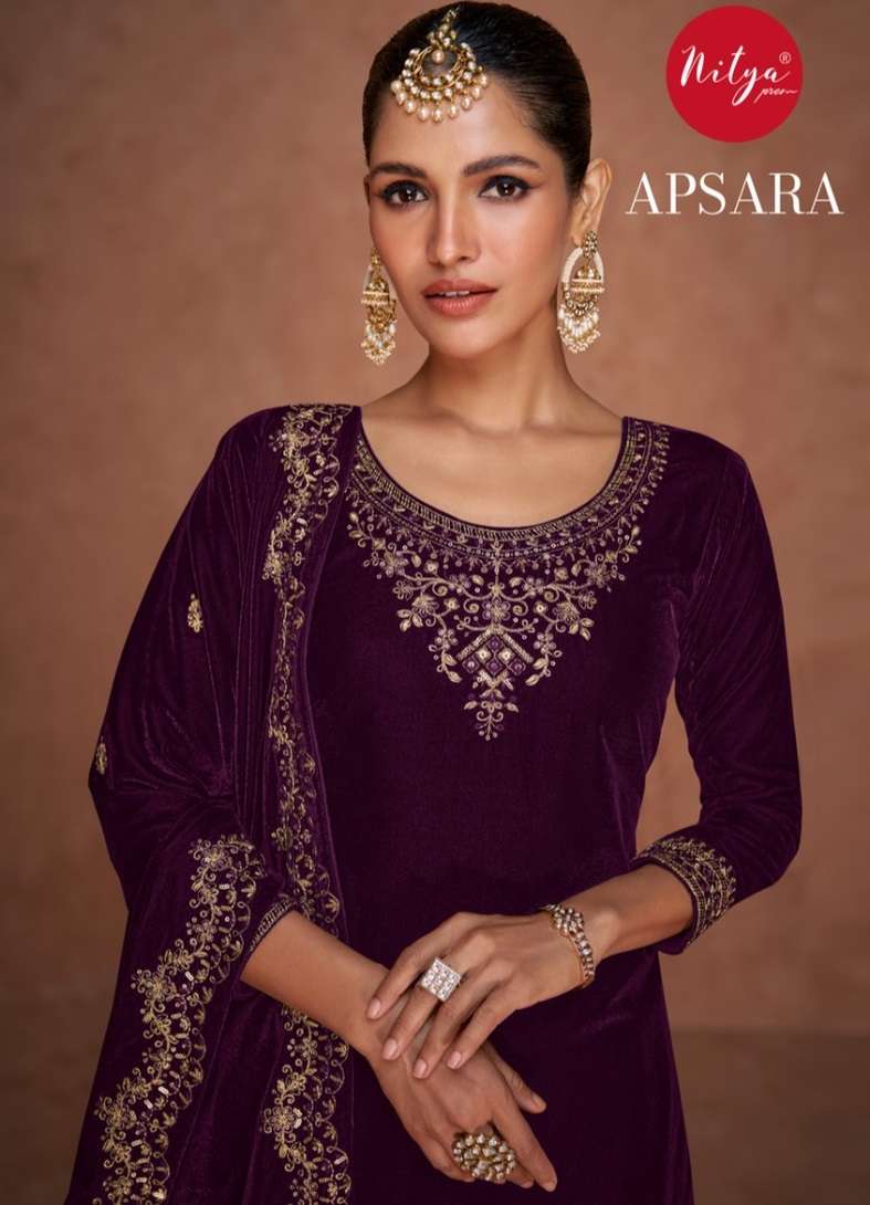 apsara lt nitya 1901-1905 series latest pakistani velvet  salwar kameez wholesaler surat gujarat