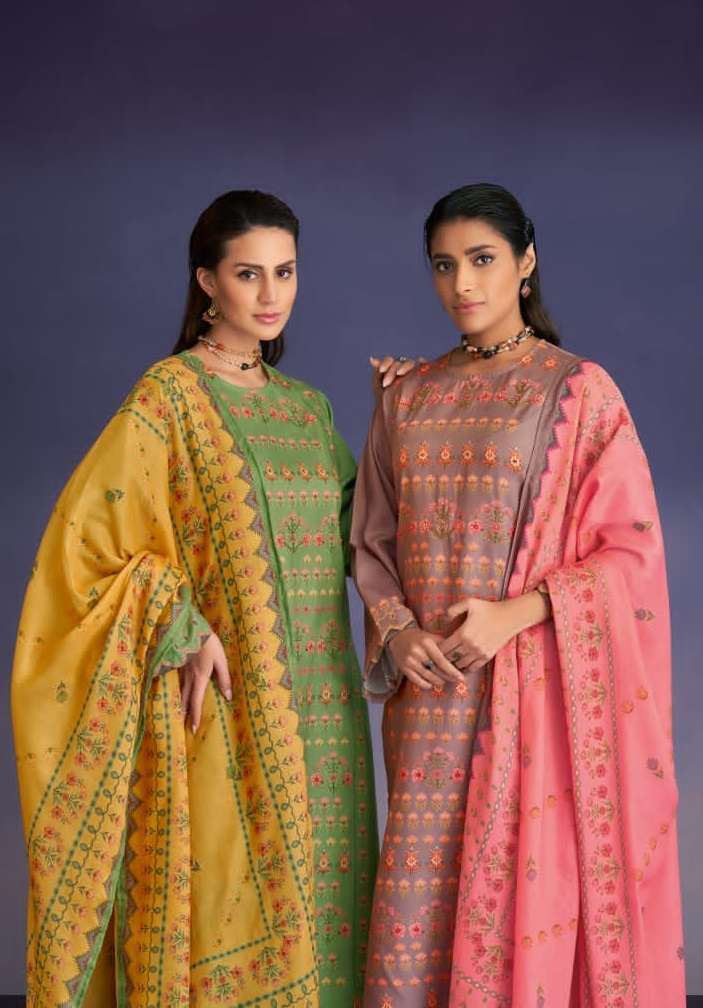 ari saadgi latest special wedding wear straight cut suit at wholesaler price gujarat india