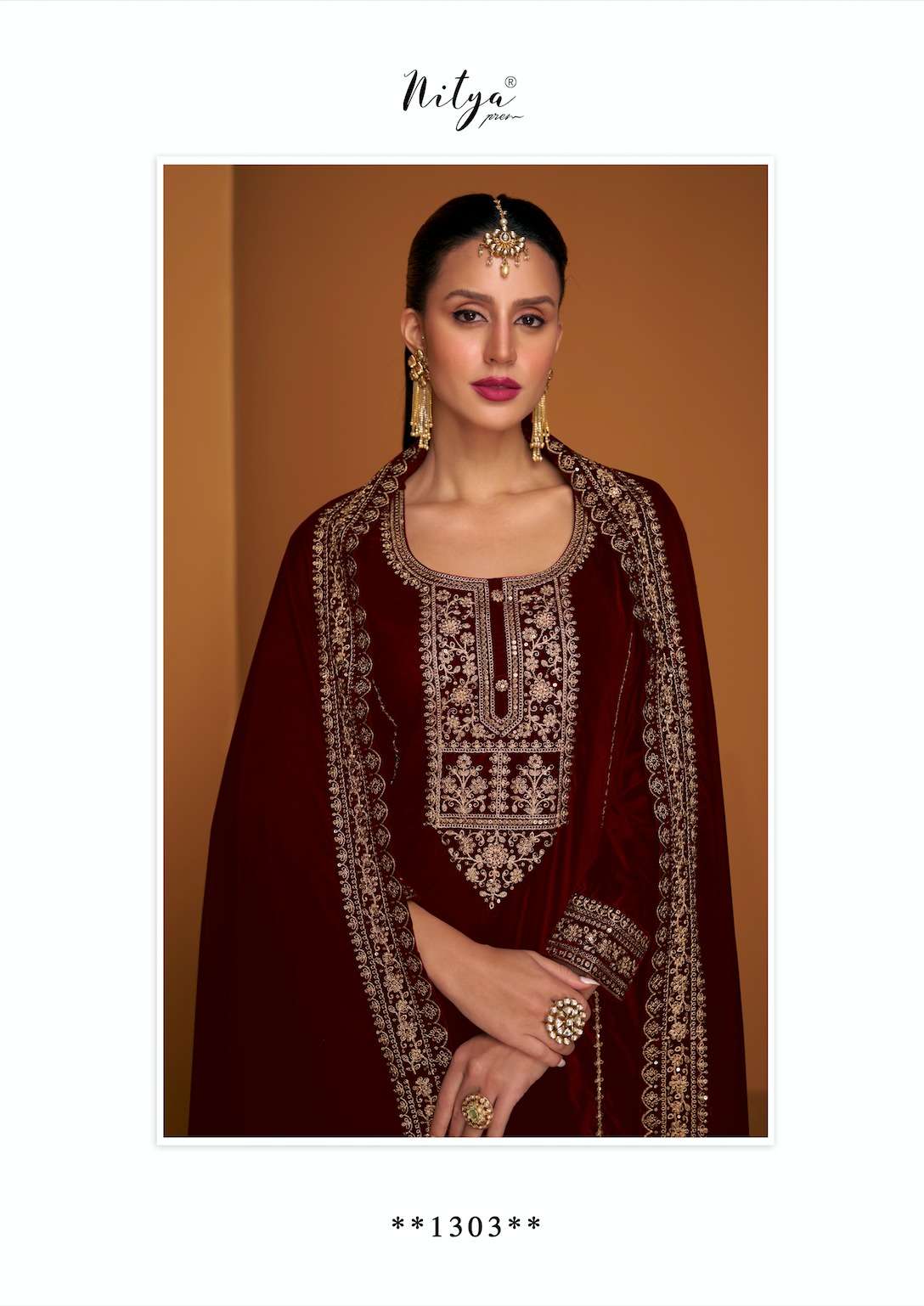 heer lt nitya 1301-1304 series latest designer  pakistani velvet  salwar kameez wholesaler surat gujarat