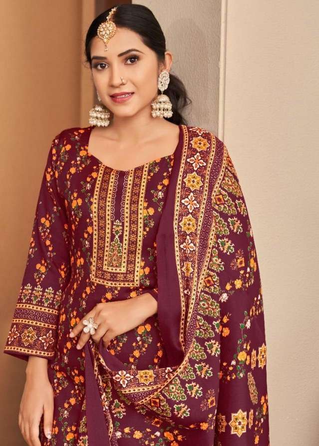 kashmir ki kali vol-8 radha fab 8001-8010 series designer salwar kameez wholesaler surat gujarat