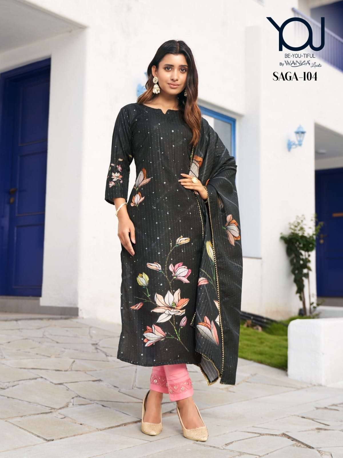 saga wanna latest festive wear designer fancy kurti wholesaler surat gujarat
