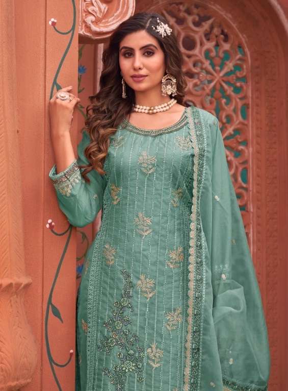 282 colour mushq series designer pakistani partywear salwar kameez wholesaler surat gujarat