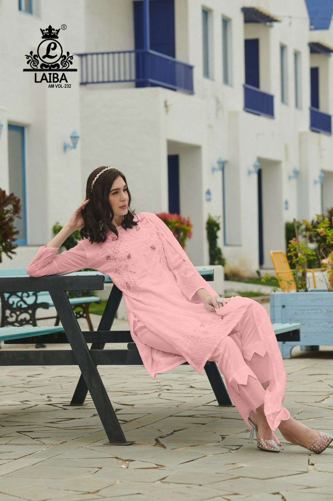 am vol-232 laiba colour series latest readymade pakistani salwar kameez wholesaler surat gujarat