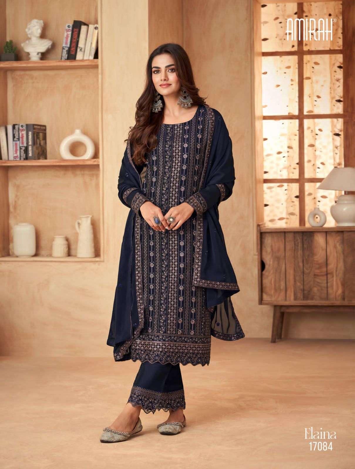 elaina amirah  17081-17086 series latest designer festive wear salwar kameez wholesaler surat gujarat