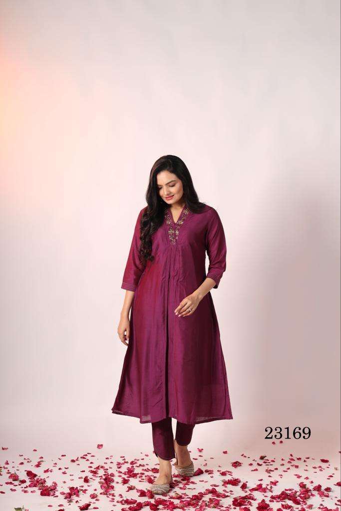 indira apparel 23169 design by indira apparel designer wedding wear casual kurti set wholesaler surat india