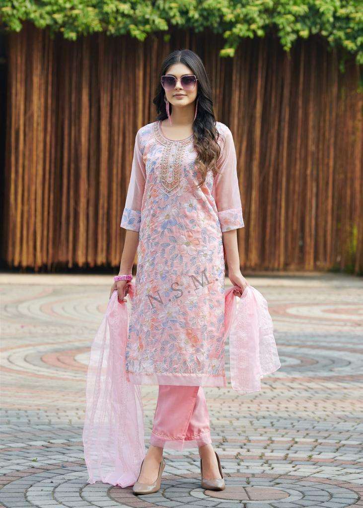 Kumb rolex by nsm organza designer readymade salwar suits collection at wholesale price