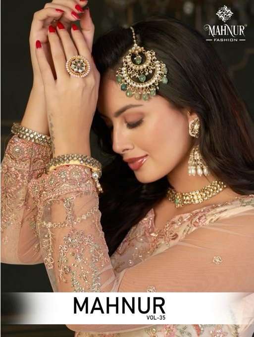 mahnur vol-35 by mahnur fashion 35001-35002 series latest fancy designer pakistani salwar kameez wholesaler surat india