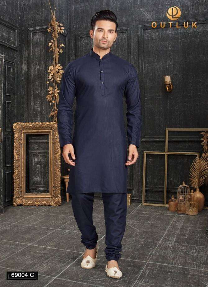 outluk vol-69c series by outluk cotton work mens kurta with pajama set collection at wholesale price