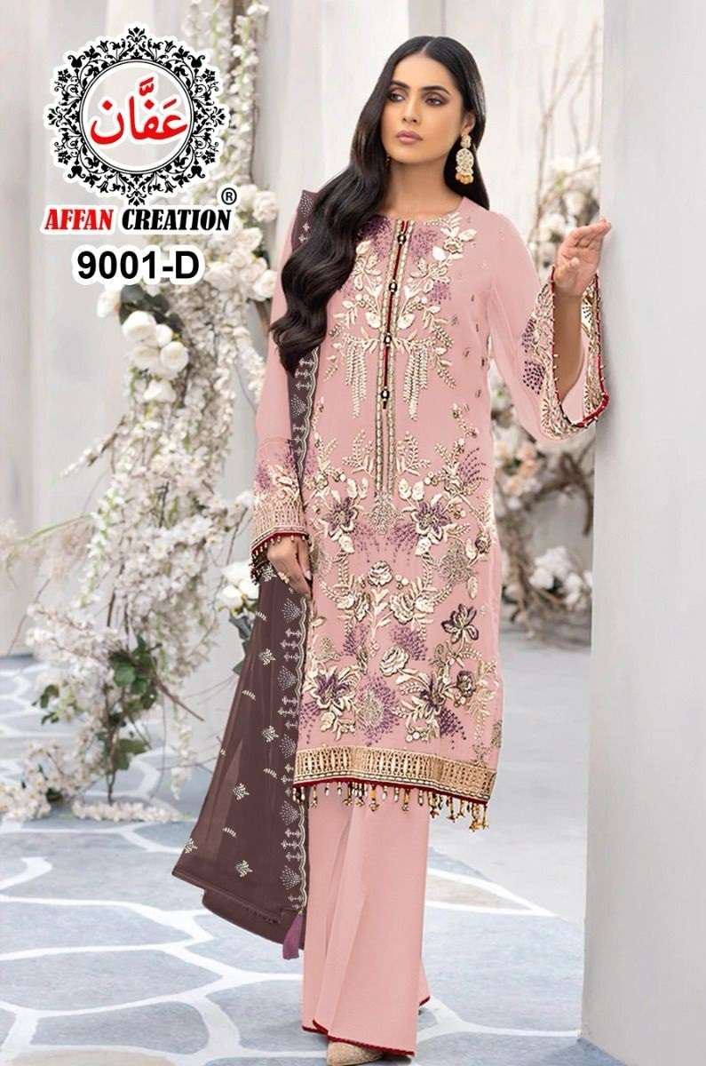 affan creation 9001 colour series by affan designer pakistani salwar kameez wholesaler surat gujarat india