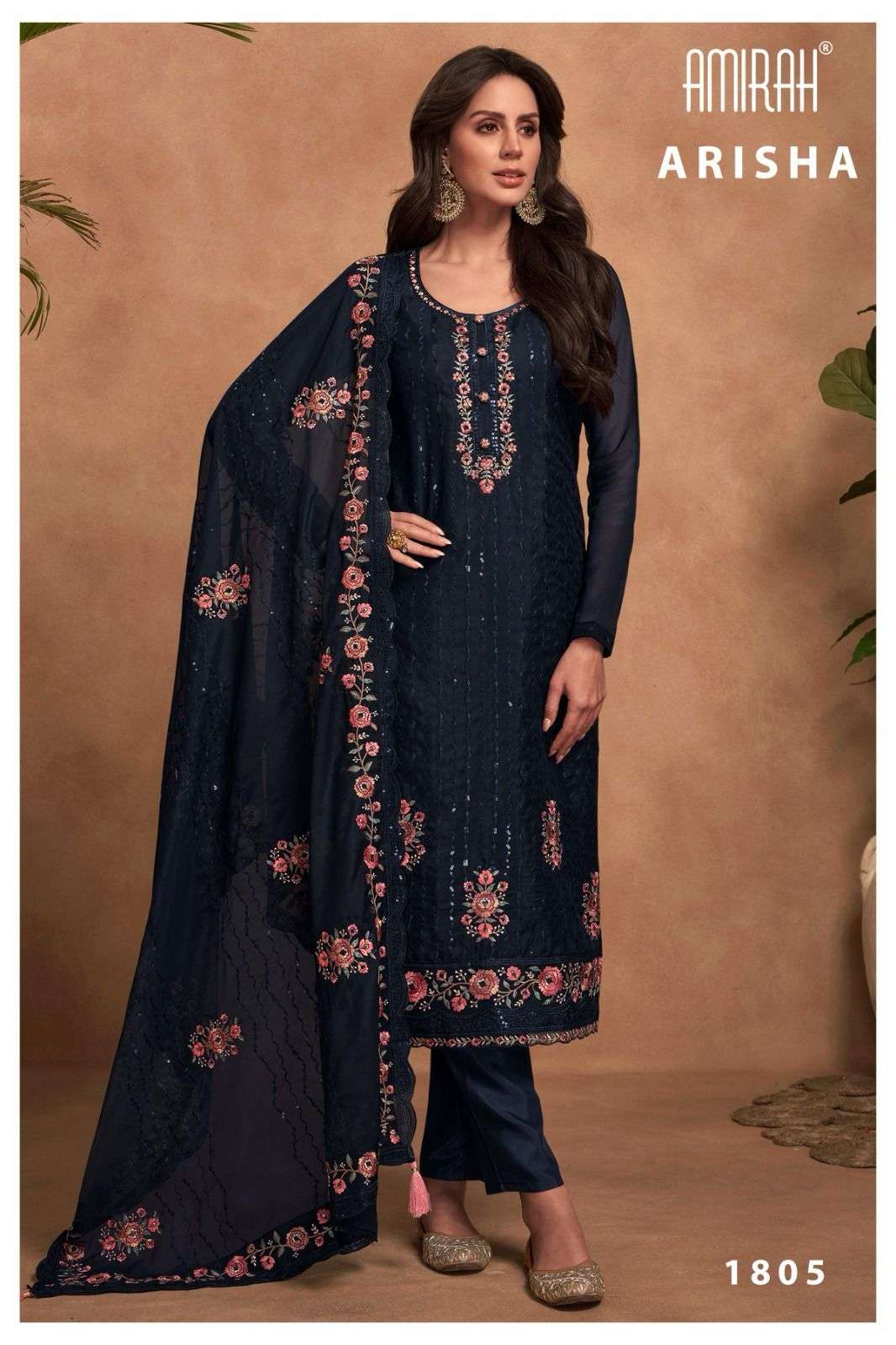 arisha amirah  1801-1806 series latest designer salwar kameez wholesaler surat gujarat