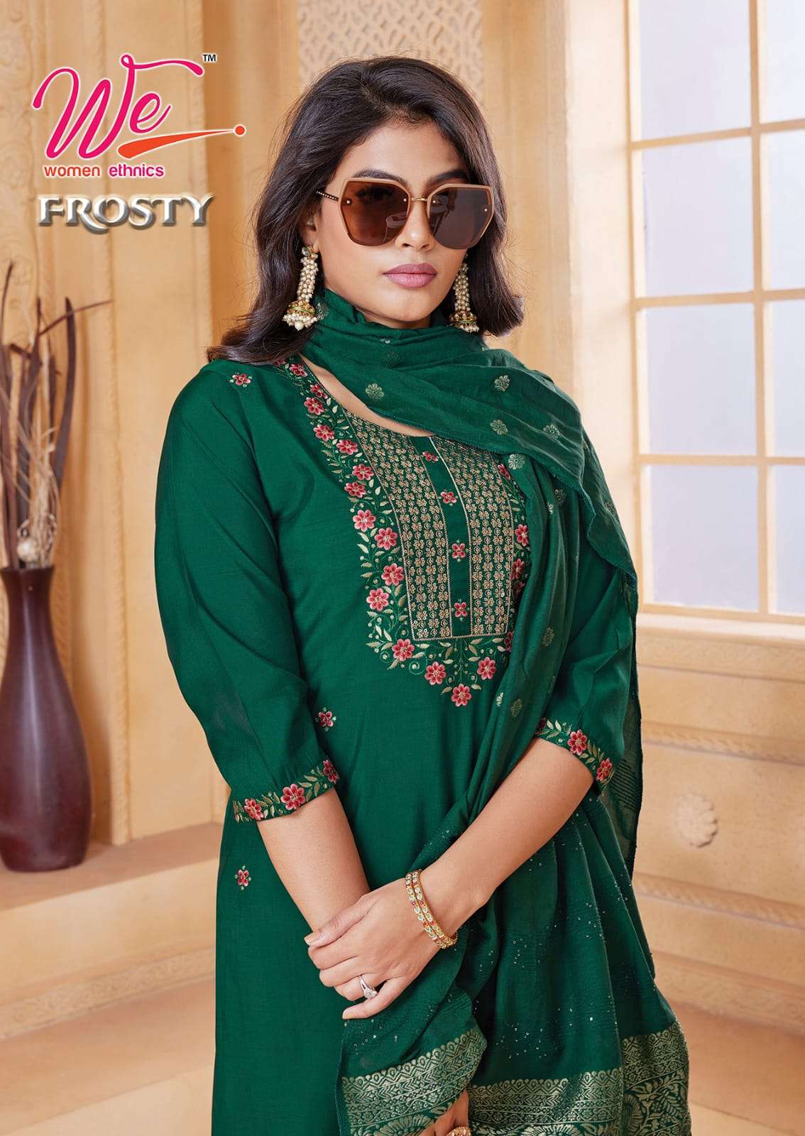 frosty we fab 4301-4306 series latest designer kurti set wholesaler surat gujarat