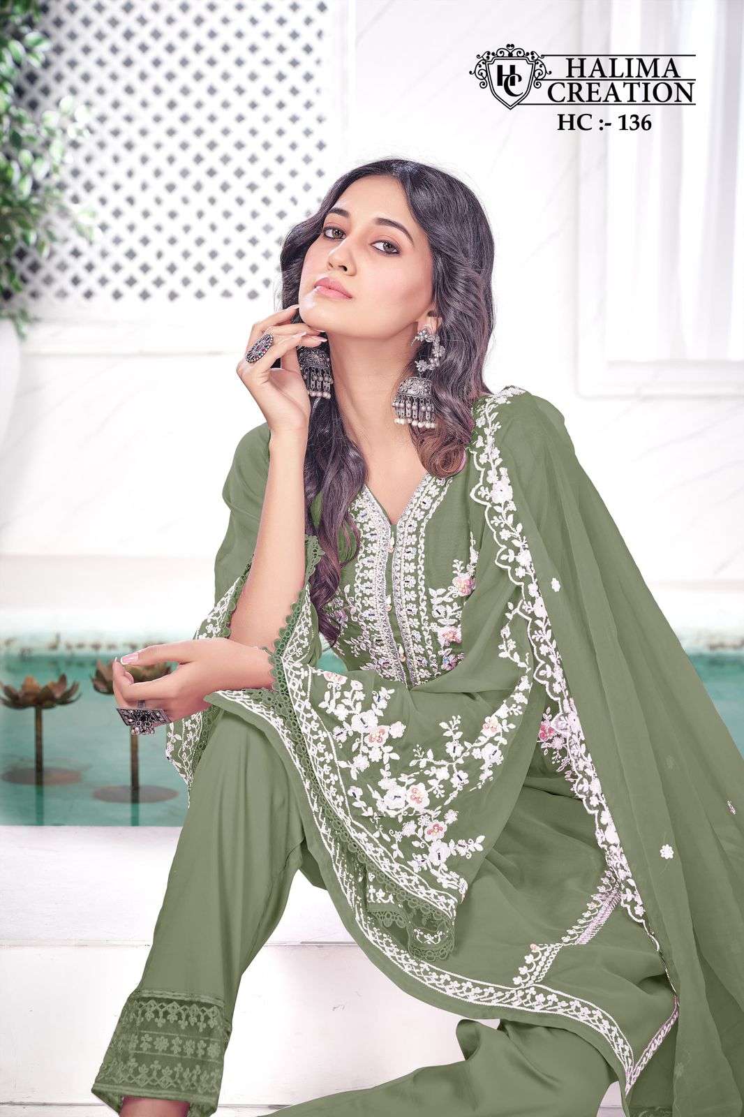 halima creation 136 colour series by halima latest designer wedding pakistani salwar kameez wholesaler surat gujarat